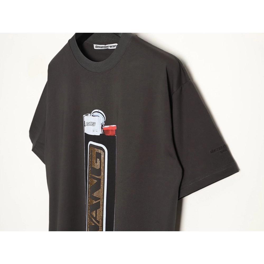 Alexander Wang Lighter Print Short-Sleeve T-Shirt,Alexander Wang