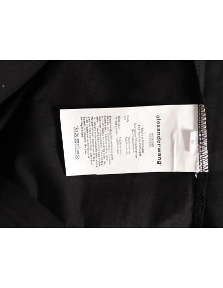 Alexander Wang Rhinestone Letter Short-Sleeve T-Shirt TSK2,Alexander Wang