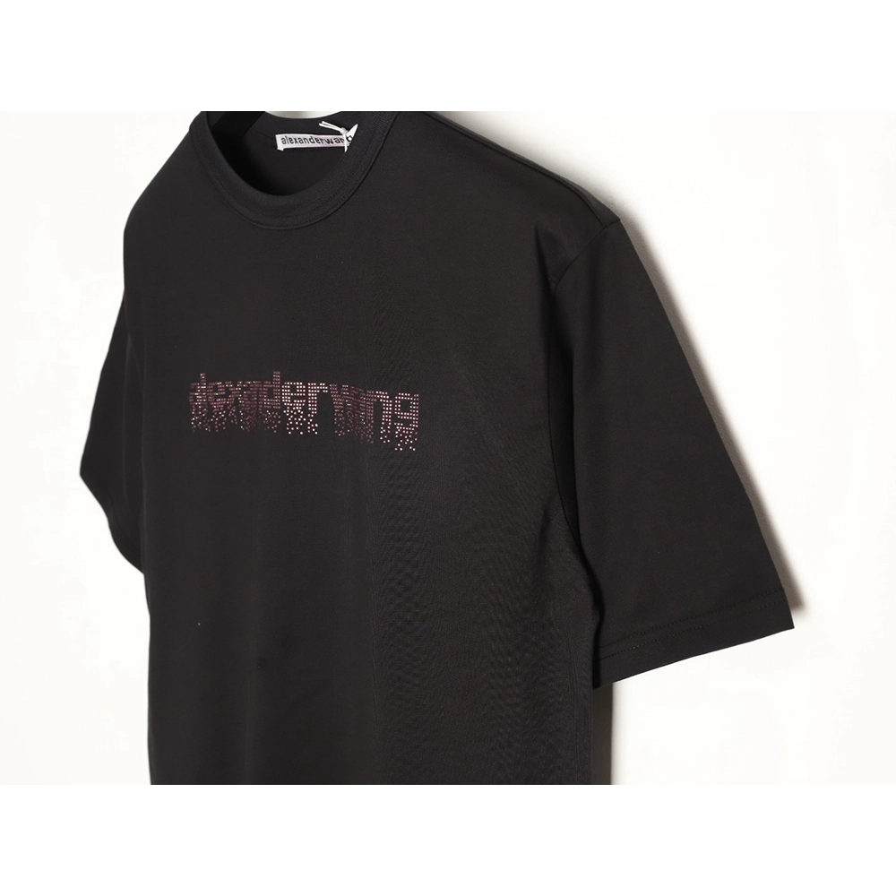Alexander Wang Rhinestone Letter Short-Sleeve T-Shirt TSK2,Alexander Wang