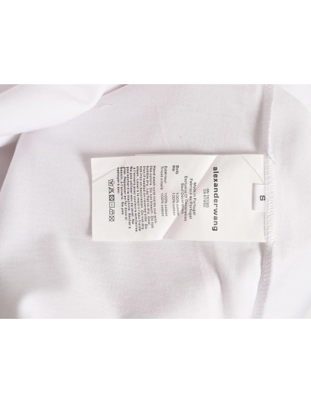 Alexander Wang Rhinestone Letter Short-Sleeve T-Shirt TSK1,Alexander Wang