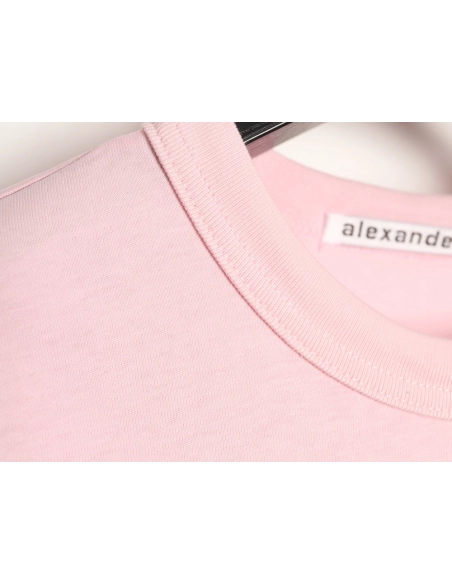 Alexander Wang Rhinestone Letter Short-Sleeve T-Shirt,Alexander Wang
