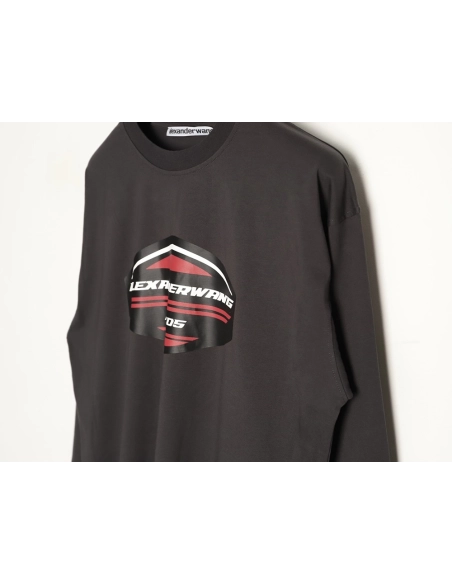 Alexander Wang shield-patterned letter print long-sleeved T-shirt,Alexander Wang