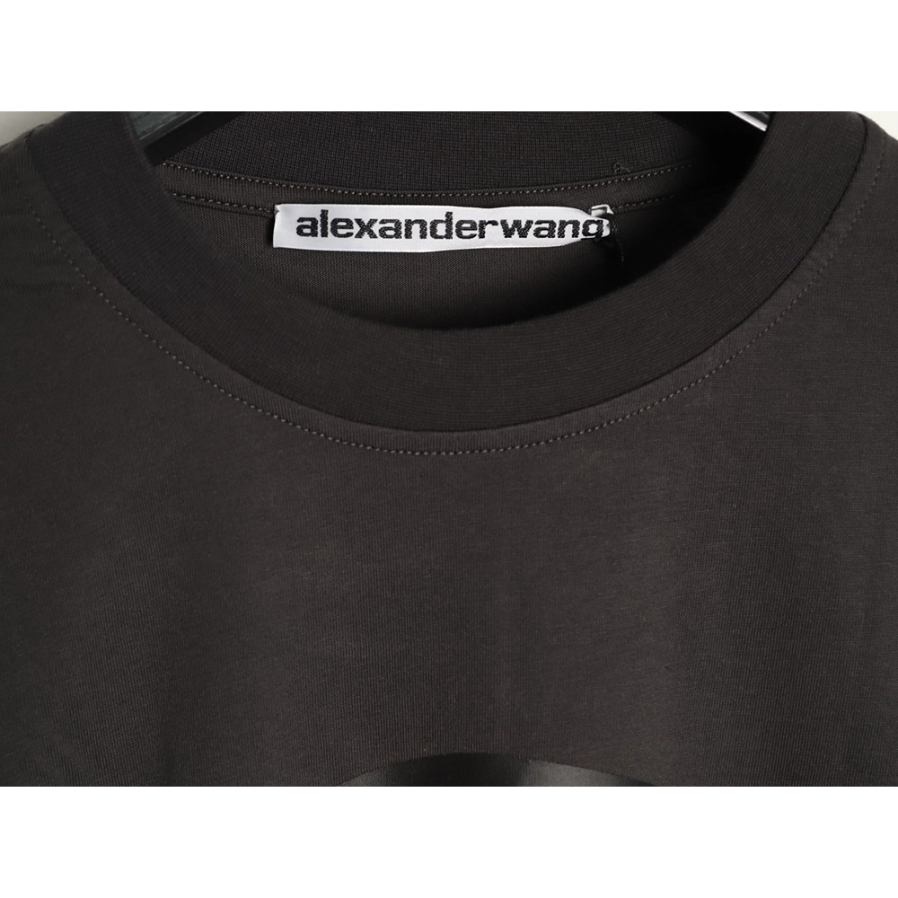 Alexander Wang shield-patterned letter print long-sleeved T-shirt,Alexander Wang