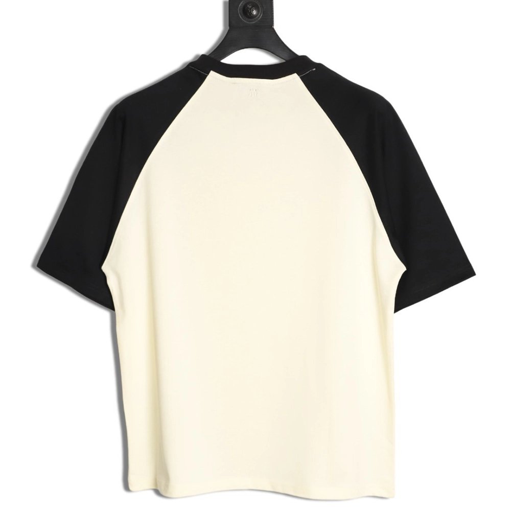 Ami Paris Color-Block Short-Sleeve T-Shirt TSK2,Ami
