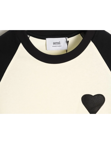 Ami Paris Color-Block Short-Sleeve T-Shirt TSK2,Ami