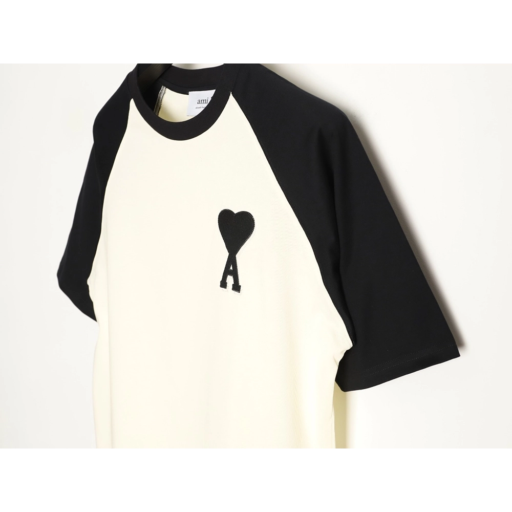 Ami Paris Color-Block Short-Sleeve T-Shirt TSK2,Ami