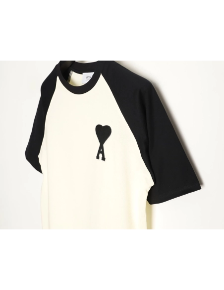 Ami Paris Color-Block Short-Sleeve T-Shirt TSK2,Ami