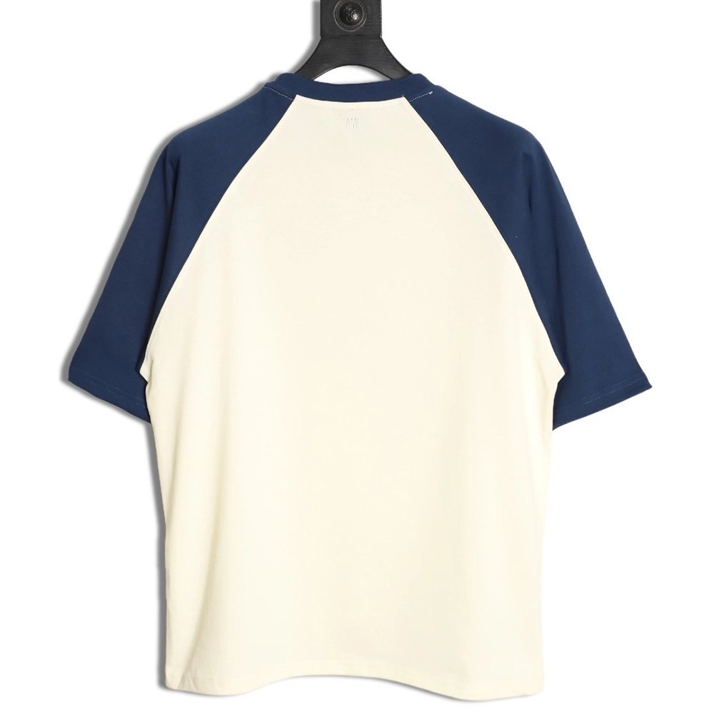 Ami Paris Color-Block Short-Sleeve T-Shirt TSK1,Ami