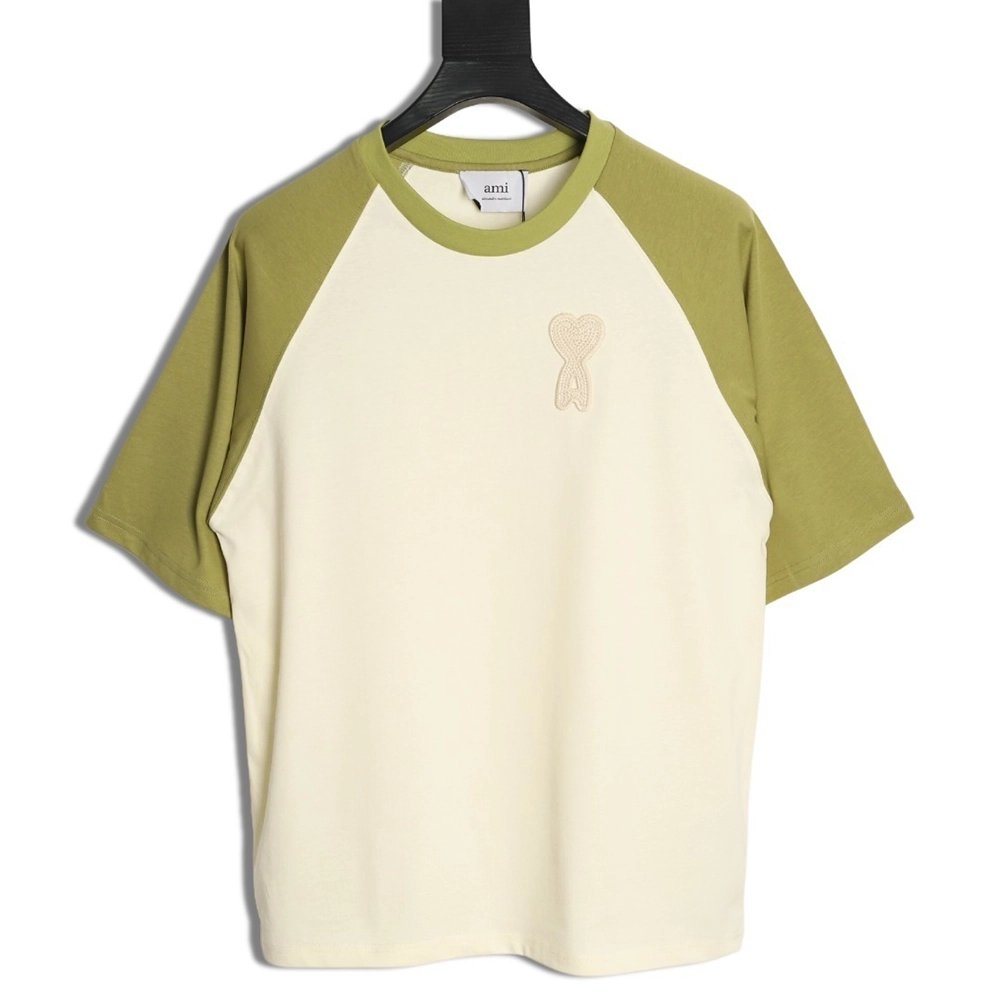 Ami Paris Color-Block Short-Sleeve T-Shirt,Ami