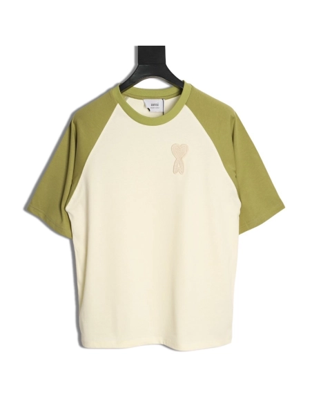 Ami Paris Color-Block Short-Sleeve T-Shirt,Ami