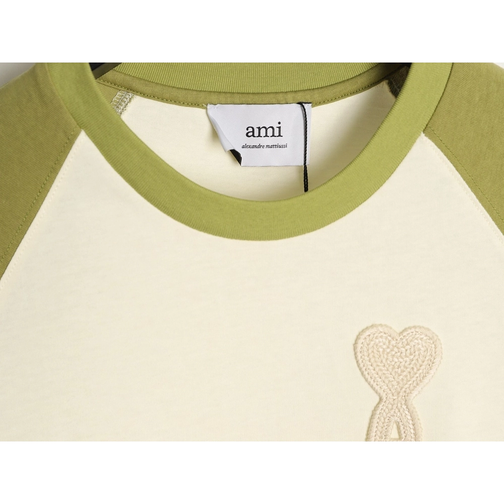Ami Paris Color-Block Short-Sleeve T-Shirt,Ami