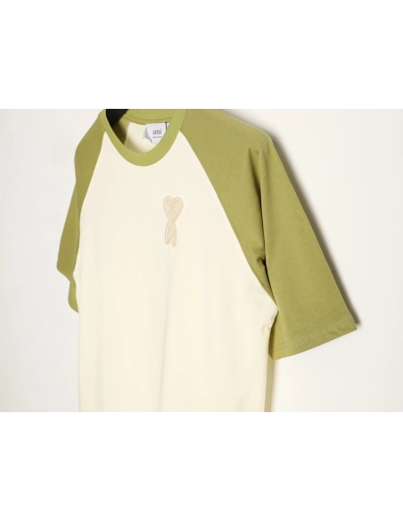 Ami Paris Color-Block Short-Sleeve T-Shirt,Ami