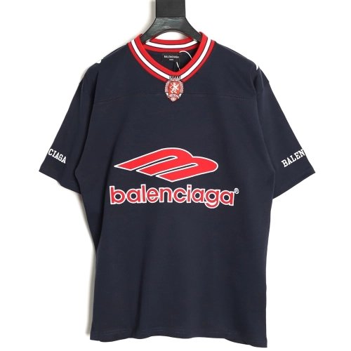 Balenciaga 3M embroidered Manchester United logo short-sleeved T-shirt,Balenciaga