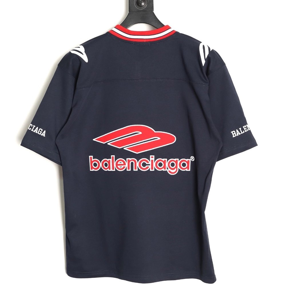 Balenciaga 3M embroidered Manchester United logo short-sleeved T-shirt,Balenciaga