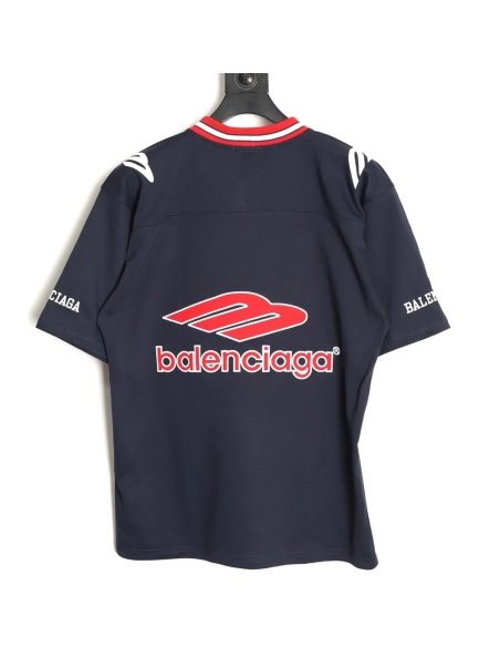 Balenciaga 3M embroidered Manchester United logo short-sleeved T-shirt,Balenciaga