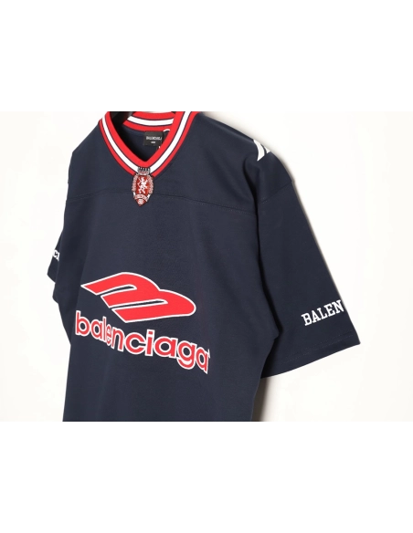 Balenciaga 3M embroidered Manchester United logo short-sleeved T-shirt,Balenciaga