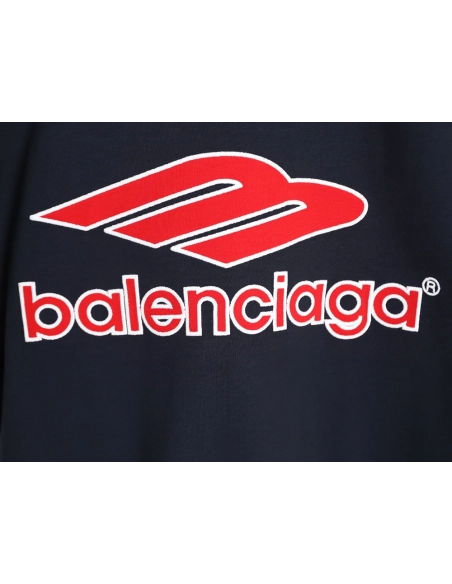 Balenciaga 3M embroidered Manchester United logo short-sleeved T-shirt,Balenciaga