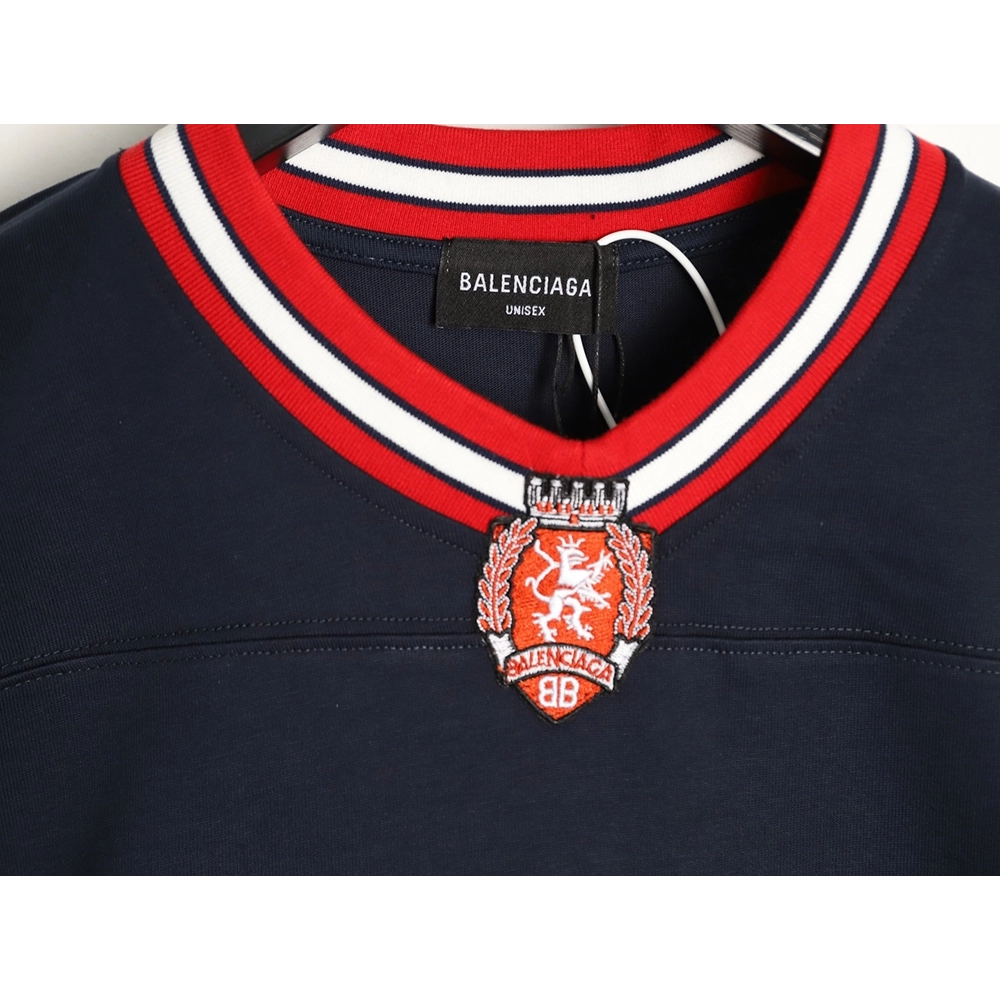 Balenciaga 3M embroidered Manchester United logo short-sleeved T-shirt,Balenciaga