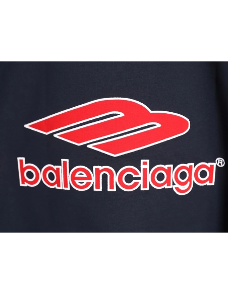 Balenciaga 3M embroidered Manchester United logo short-sleeved T-shirt,Balenciaga