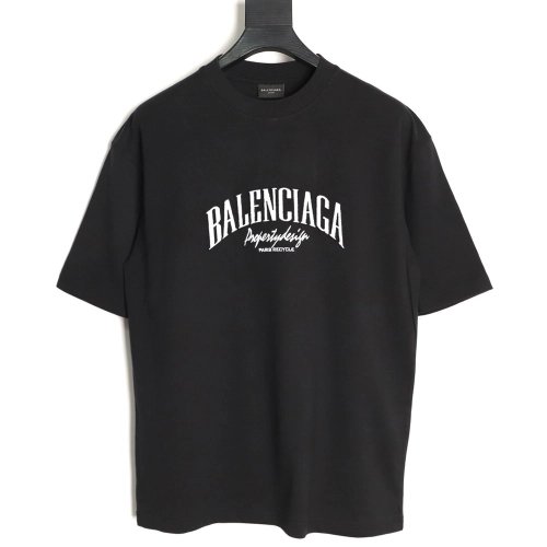 Balenciaga chest 3D embroidered lettering short-sleeved T-shirt TSK1,Balenciaga