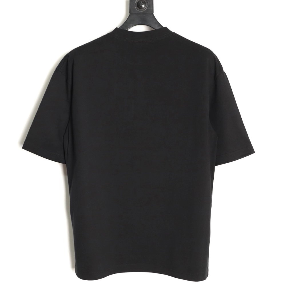 Balenciaga chest 3D embroidered lettering short-sleeved T-shirt TSK1,Balenciaga