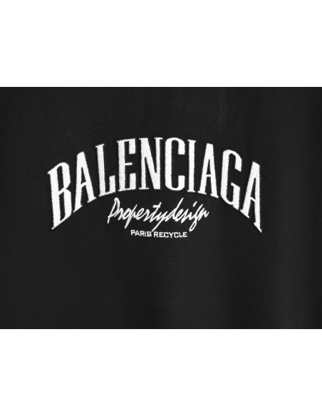 Balenciaga chest 3D embroidered lettering short-sleeved T-shirt TSK1,Balenciaga