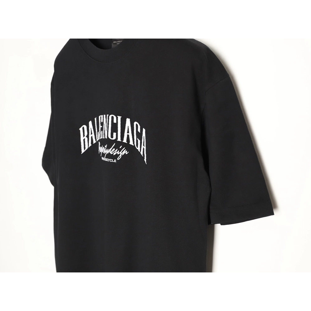 Balenciaga chest 3D embroidered lettering short-sleeved T-shirt TSK1,Balenciaga