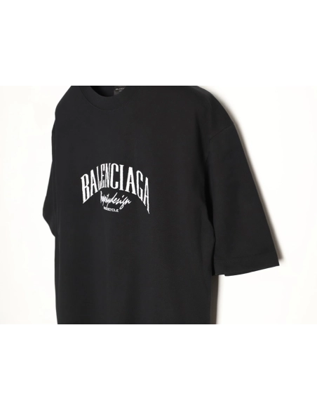 Balenciaga chest 3D embroidered lettering short-sleeved T-shirt TSK1,Balenciaga