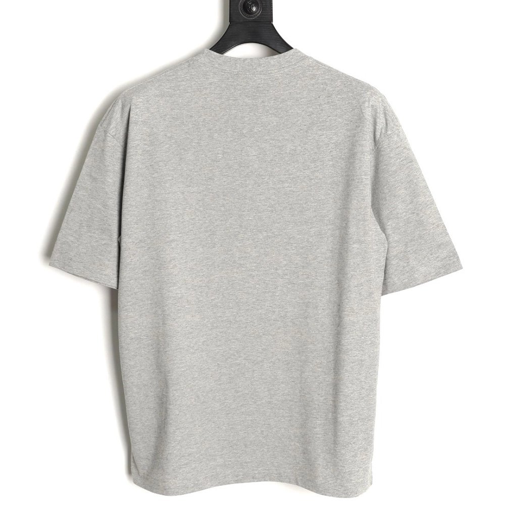 Balenciaga chest 3D embroidered lettering short-sleeved T-shirt,Balenciaga