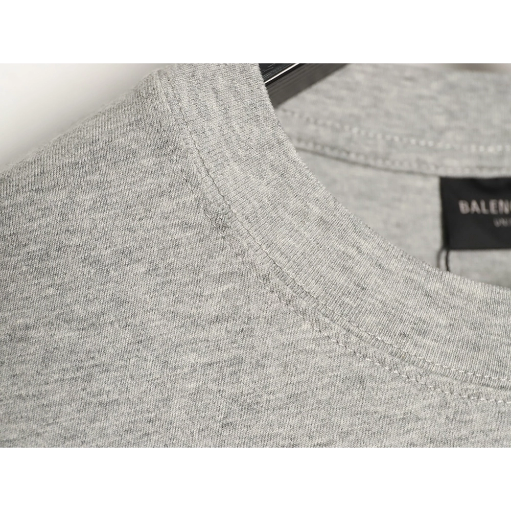 Balenciaga chest 3D embroidered lettering short-sleeved T-shirt,Balenciaga