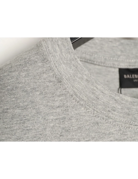 Balenciaga chest 3D embroidered lettering short-sleeved T-shirt,Balenciaga