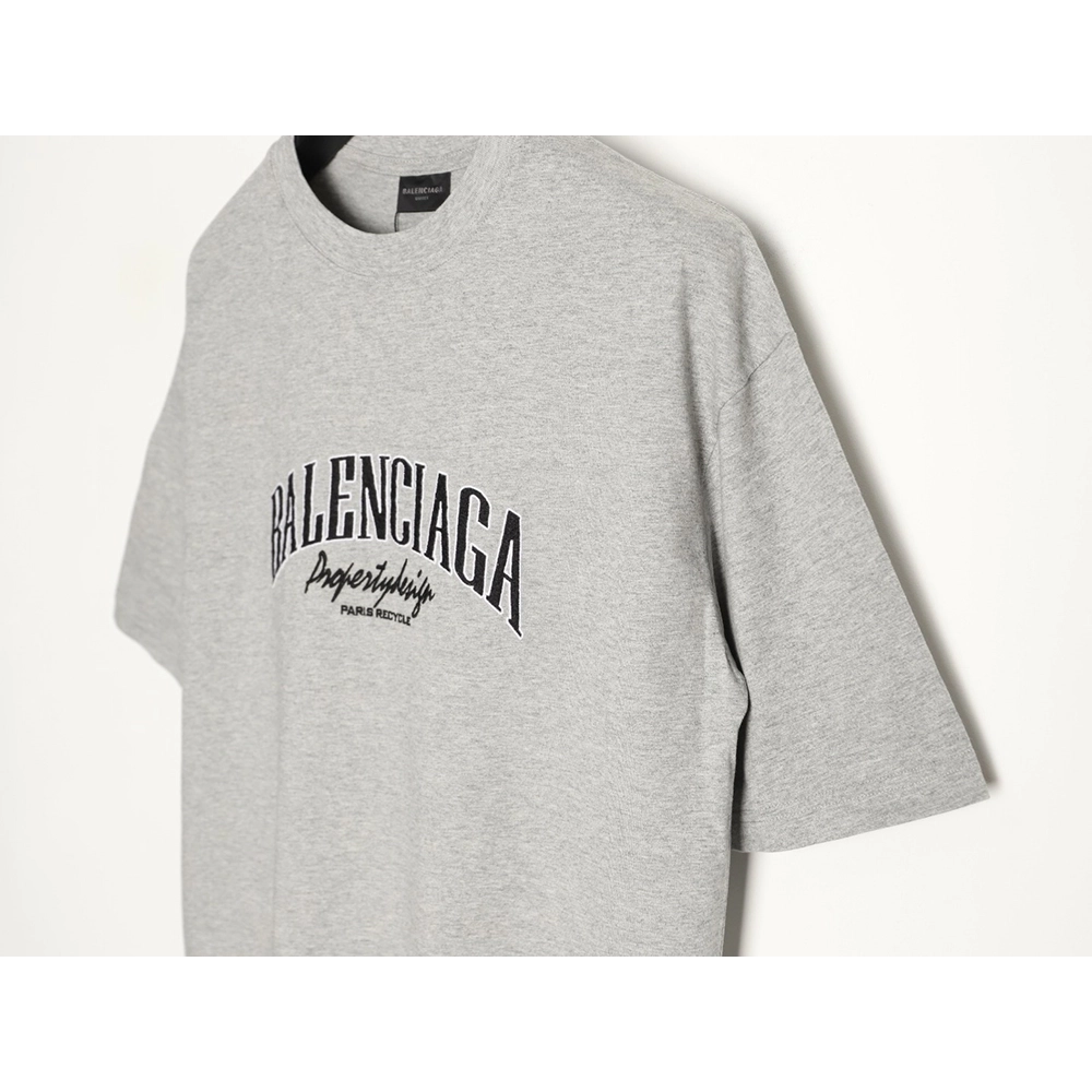 Balenciaga chest 3D embroidered lettering short-sleeved T-shirt,Balenciaga