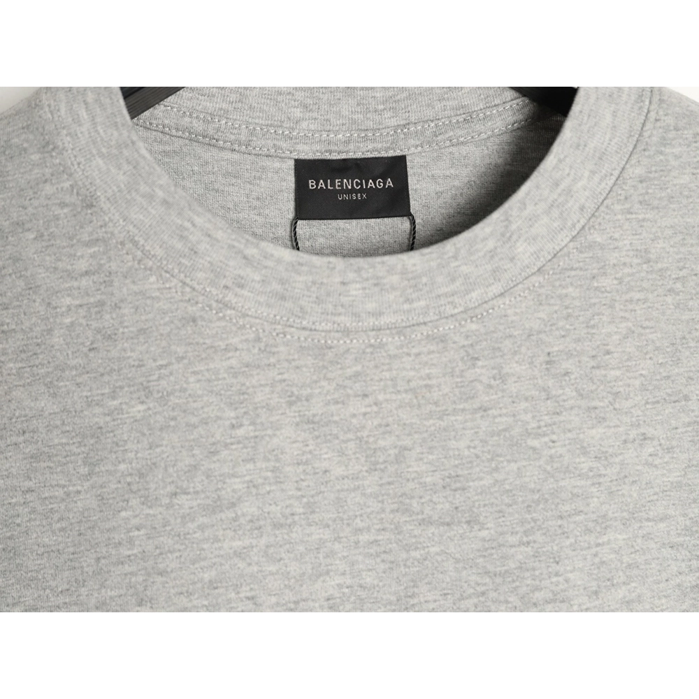 Balenciaga chest 3D embroidered lettering short-sleeved T-shirt,Balenciaga