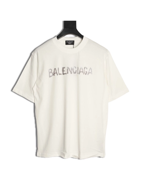 Balenciaga distressed double Bitcoin print short-sleeved T-shirt,Balenciaga