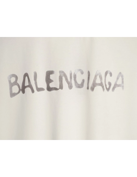 Balenciaga distressed double Bitcoin print short-sleeved T-shirt,Balenciaga