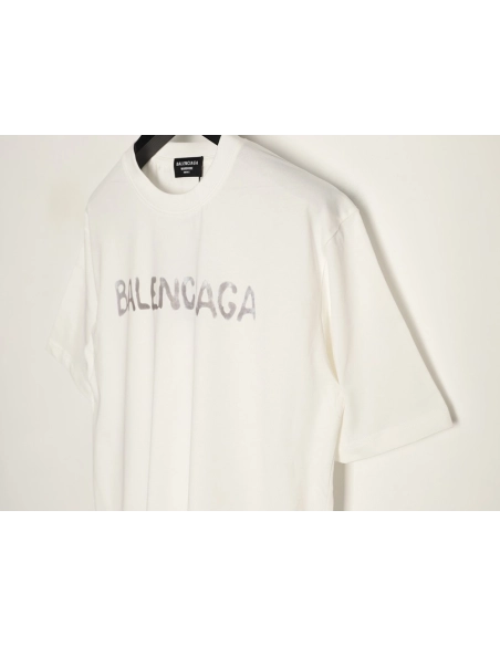 Balenciaga distressed double Bitcoin print short-sleeved T-shirt,Balenciaga