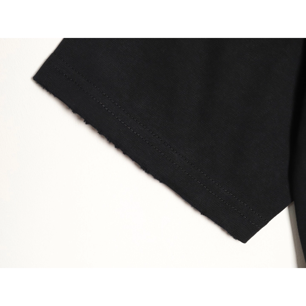 Balenciaga tassel appliqu¨¦ Sanskrit letter embroidered short-sleeved shirt TSK2,Balenciaga
