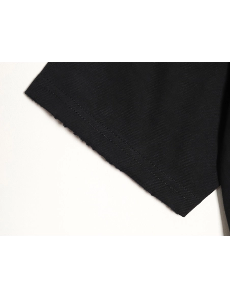 Balenciaga tassel appliqu¨¦ Sanskrit letter embroidered short-sleeved shirt TSK2,Balenciaga