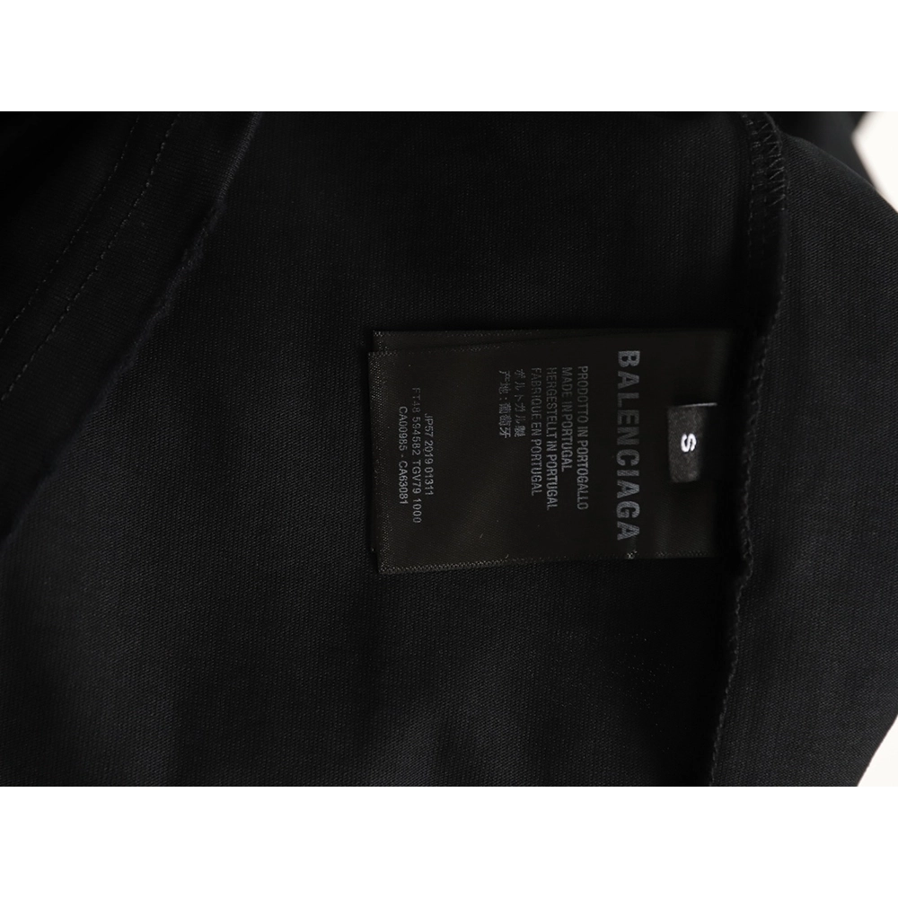 Balenciaga tassel appliqu¨¦ Sanskrit letter embroidered short-sleeved shirt TSK2,Balenciaga