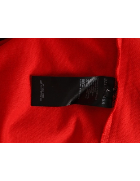 Balenciaga tassel appliqu¨¦ Sanskrit letter embroidered short-sleeved shirt TSK1,Balenciaga