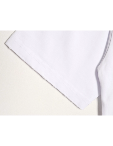 Balenciaga tassel appliqu¨¦ Sanskrit letter embroidered short-sleeved shirt,Balenciaga