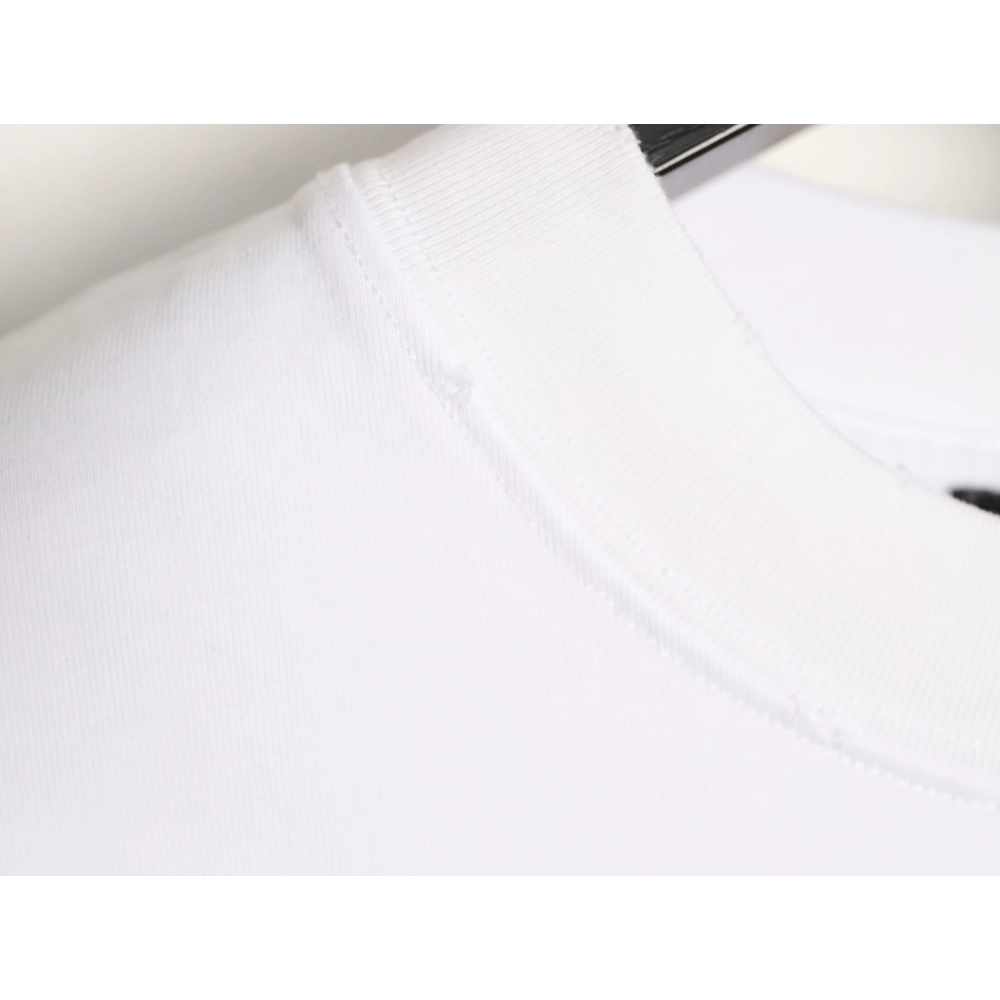 Balenciaga tassel appliqu¨¦ Sanskrit letter embroidered short-sleeved shirt,Balenciaga