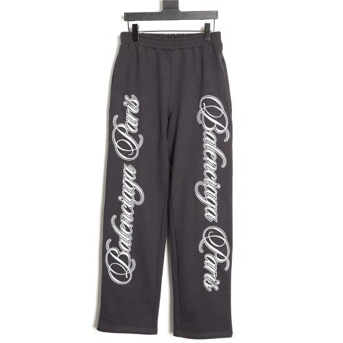 Balenciaga Trousers with Side Letter Embroidery,Balenciaga