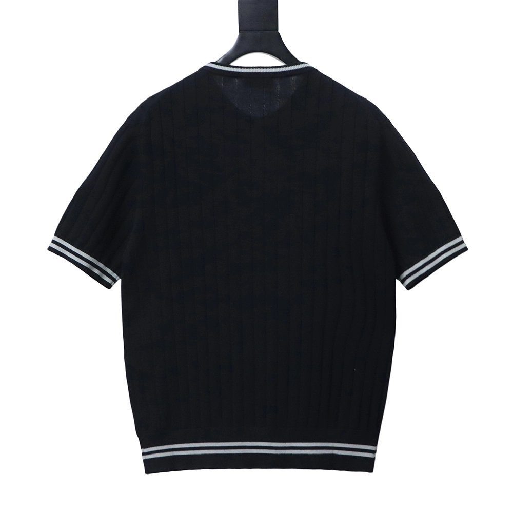 Brunello Cucinelli Cable-Knit Short-Sleeve Henley T-Shirt,Brunello Cucinelli