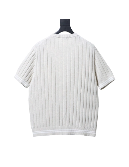 Brunello Cucinelli Crew-Neck Short-Sleeve Knit T-Shirt TSK2,Brunello Cucinelli
