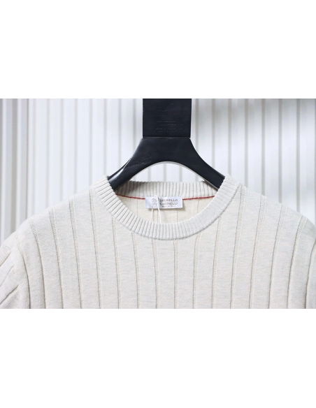 Brunello Cucinelli Crew-Neck Short-Sleeve Knit T-Shirt TSK2,Brunello Cucinelli
