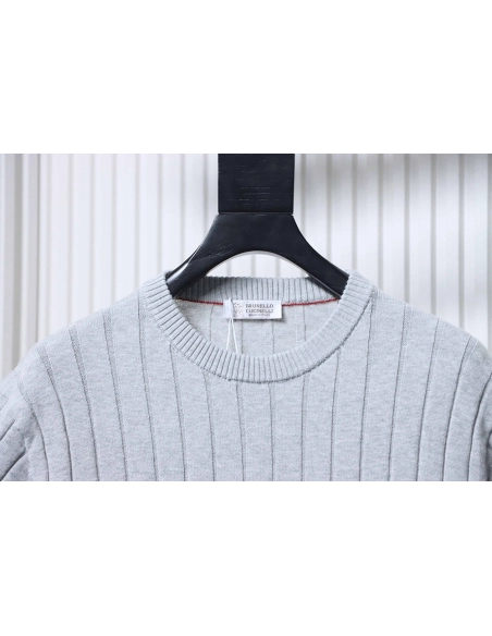 Brunello Cucinelli Crew-Neck Short-Sleeve Knit T-Shirt TSK1,Brunello Cucinelli