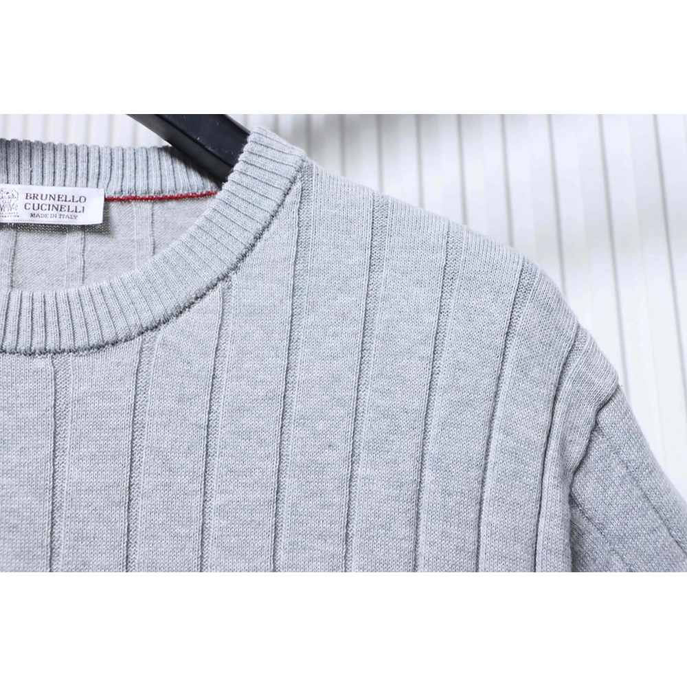 Brunello Cucinelli Crew-Neck Short-Sleeve Knit T-Shirt TSK1,Brunello Cucinelli