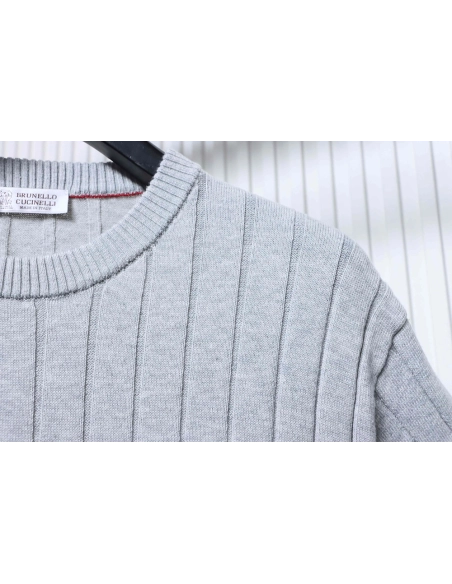 Brunello Cucinelli Crew-Neck Short-Sleeve Knit T-Shirt TSK1,Brunello Cucinelli