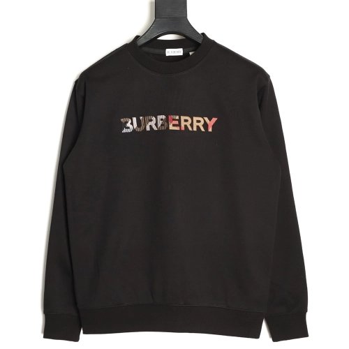 Burberry 8-Color Embroidered Letter Crewneck Sweatshirt,Burberry